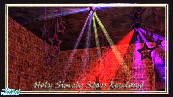 Sims 2 — Star Mobile by TearsRain — Recolor of the Holy Simoly Creation The Xmas Star Mobile. This recolor is for any