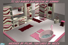 Sims 2 — TC 120 Waves bathroom by H3wwy — Bubble gum delicious and full of fun, this is not a bathroom for the morning
