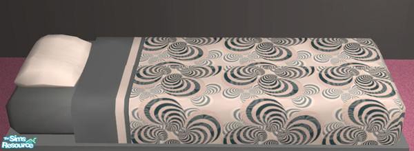 Sims 2 — TC 120 Swirls teen bedroom -  Bedding by H3wwy — Stylish and understated, your teen will thank you for this