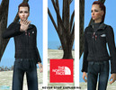 Sims 2 — North Face: Scythe Fleece by devikat — Features include stretch panels for comfort, left napoleon chest pocket,