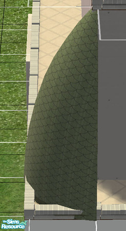 Sims 2 — The Modern Roofing Set - Curved Roof Corner Piece by simmyfan2852 — Part of the Modern Roofing Set New mesh!