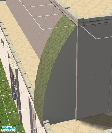 Sims 2 — The Modern Roofing Set - Curved Roof Piece by simmyfan2852 — Part of the Modern Roofing Set Does not require any