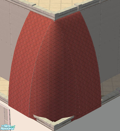 Sims 2 — The Modern Roofing Set - Rose Roof Recolor by simmyfan2852 — Part of the Modern Roofing Set