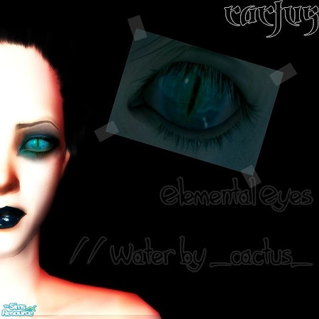 Sims 2 — Elemental Eyes // Water by _cactus_ — Curse Of Elements