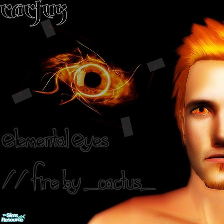Sims 2 — Elemental Eyes // Fire by _cactus_ — Curse Of Elements