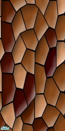 Sims 2 — Mosaic Walls and Floors Set 2 - Brown Mosaic Tile Wall by Tricross — Each item costs 5 in game. Enjoy.