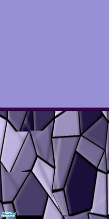 Sims 2 — Mosaic Walls and Floors Set 2 - Purple Mosaic Wall by Tricross — Each item costs 5 in game. Enjoy.