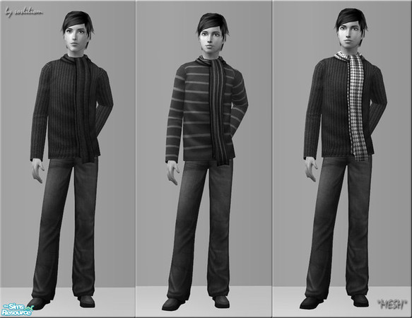 Sims 2 — MESH by sosliliom ~ Outerwears for YA & Adults & Elders by sosliliom — -