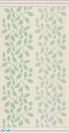 Sims 2 — Leafed Stripes - Mint Creme by lisandbag — Gorgeous, Modern, Leafy