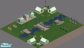 Sims 1 — Camp Crumplebottom by frisbud — For those who just want to get back to nature, Camp Crumplebottom is the place
