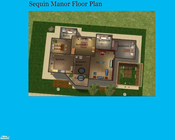 Sims 2 — Sequin Manor by SimsAddict10000 — This is a beautiful home. Suitable for a couple with a Child/Teenage girl, but