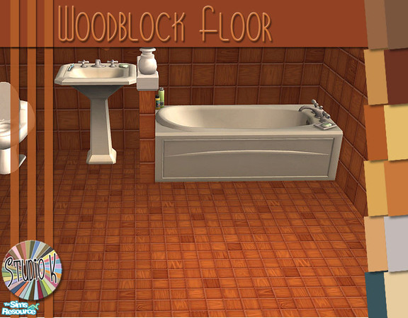 Sims 2 — Studio K Woodblock Floors_02 by StudioKhagerks — 
