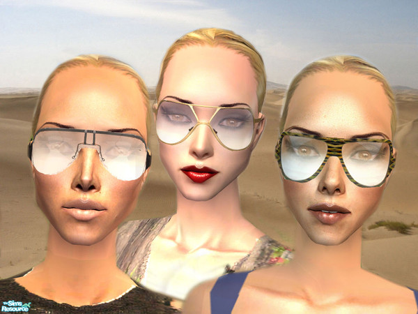 Sims 2 — Sunglasses by H76CXL — A set of designer sunglasses