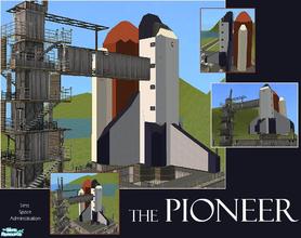 Sims 2 — The Pioneer by laivine_erunyauve — The Pioneer is a space shuttle that has been turned into a museum for your