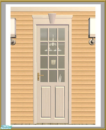 Sims 2 — The Avon - Single Door - White by Shakeshaft — Part of a recolour set of the Windows and Doors from the Avon