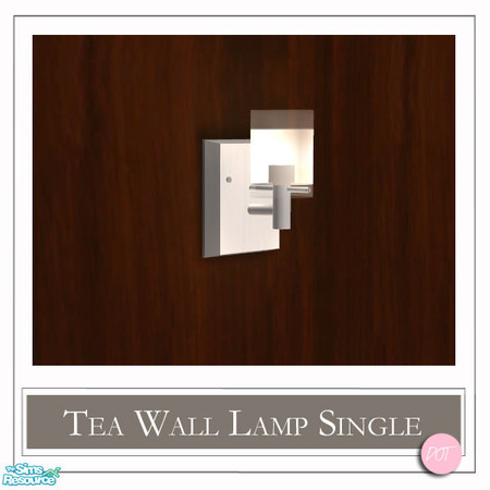 Sims 2 — Tea Glass Single Wall Lamp MESH by DOT — Tea Glass Single Wall Lamp MESH. 1 MESH Plus Recolors. Sims 2 by DOT of