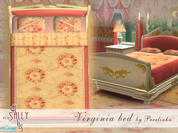 Sims 2 — Virginia - bed by perelinka — For sallyhails.