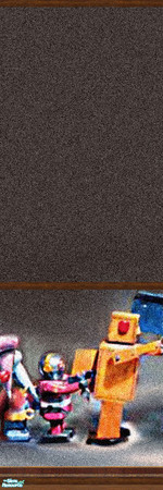 Sims 2 — Choco Robots 2 by Lorah — Alternate 1 and 2 to create a seamless mural around the room.