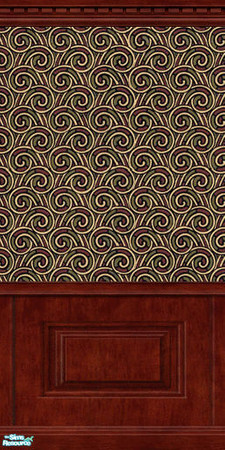 Sims 2 — Fenway Series Fiddlehead with Wood Panel by bgbdwlf408 — We took our stunning \"Fiddlehead\" pattern
