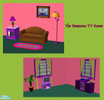 Sims 2 — The Simpsons: TV Room by starstrucsims — Recolours of furniture to simulate the Simpsons TV room. I recoloured