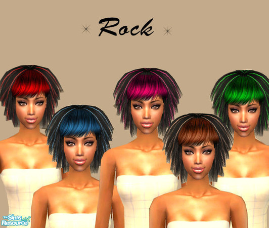 Sims 2 — Rock by theplayanita — A hair set for female child,teen,adult and elder Enjoy!