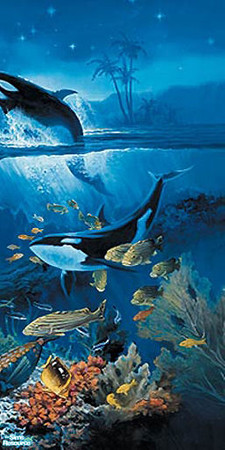 Sims 2 — Under Sea Paradise Murals - Wall Part 3 by ayyuff — Cost:2