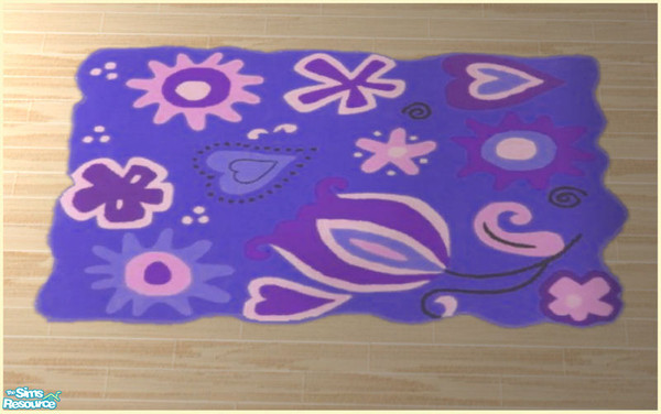 Sims 2 — Lily Bedroom - Purple - Rug by Elize-37sims — You need the mesh from the Elegans Livingroom.