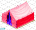 Sims 1 — Girls Camp Out Tent by Anarane1988 — A Recoloured Version Of The On Holiday Tent.