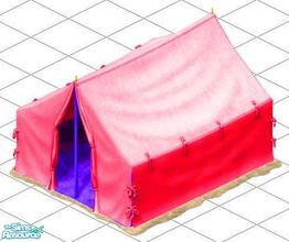 Sims 1 — Girls Camp Out Tent by Anarane1988 — A Recoloured Version Of The On Holiday Tent.