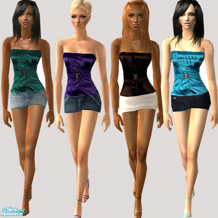 Sims 2 — Satin 2 by theplayanita — A set for adult female sims Enjoy!