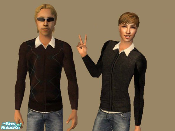 Sims 2 — Men in Sweaters by Keri — Some More Sweaters
