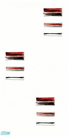 Sims 2 — Paint Splodges by Ses — A white wallpaper with artistic blocks of colour