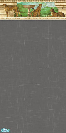 Sims 2 — The Wild Side Set - The Wild Side 7 by suzie2qute — Earthen background with wild cat border. For those with a