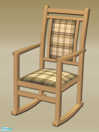 Sims 2 — Mt Lodge - Rocking Chair - Mesh by Shakeshaft — Part of the Mt Lodge Bedroom, this set comprises of Double and