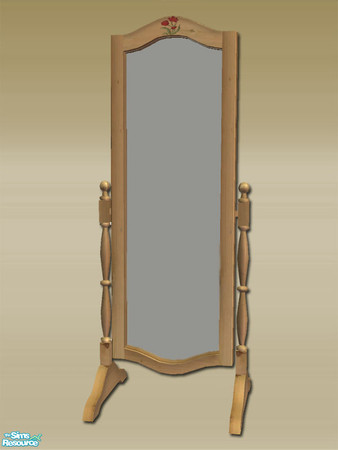 Sims 2 — Mt Lodge - Floor Mirror - Mesh by Shakeshaft — Part of the Mt Lodge Bedroom, this set comprises of Double and
