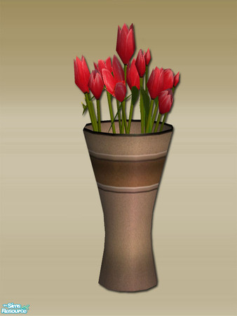 Sims 2 — Mt Lodge - Vase of Flowers - Mesh by Shakeshaft — Part of the Mt Lodge Bedroom, this set comprises of Double and