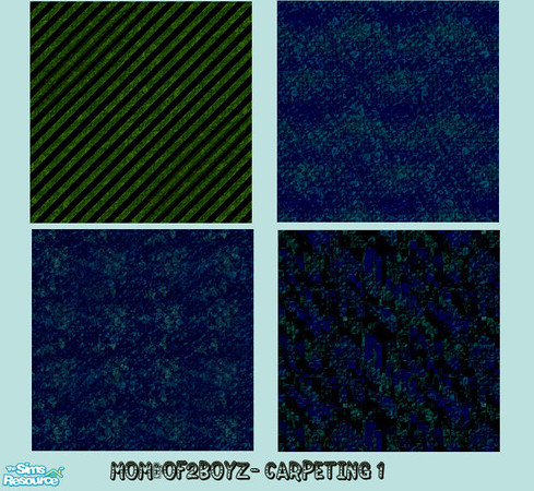 Sims 2 — Carpeting Set 1 by mom_of2boyz — A new set of carpeting for your Sims.