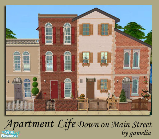 Sims 2 — Apartment Life Down on Main Street by gamelia — 