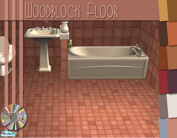 Sims 2 — Studio K Woodblock Floors_03 by StudioKhagerks — 