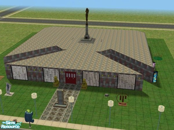 Sims 2 — Gretle Goth museum by HollyHoskinson — This is a wonderful art museum complete with vending machines,a human