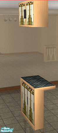 Sims 2 — Modern Mission Kitchen Set - Divider Island Piece by simmyfan2852 — Part of the Modern Mission Kitchen Set. Best