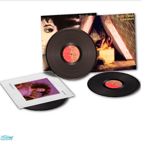 Sims 2 — A.G. Clutter Set Recol 001 - Kate Bush Records by Padre — Recolours of the AG items. Enjoy.