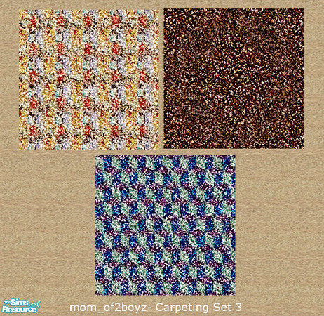 Sims 2 — Carpeting Set 3 by mom_of2boyz — Another set of three new carpets.