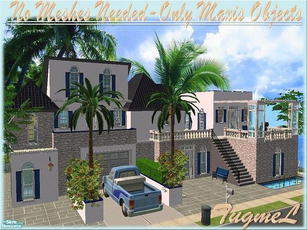 Sims 2 — Tgm-Lot-52 (Furnished) by TugmeL — Full Furnished.. 4 Bedrooms, 3 Bathrooms, 1 terrace, 2 balcony 1 Garage..