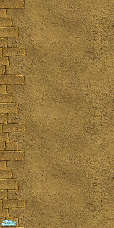 Sims 2 — Mud Brick 3 by hatshepsut — Part of the Mud Brick wall set.