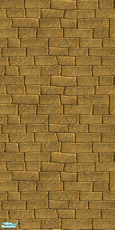 Sims 2 — Mud Brick 5 by hatshepsut — Part of the Mud Brick wall set.