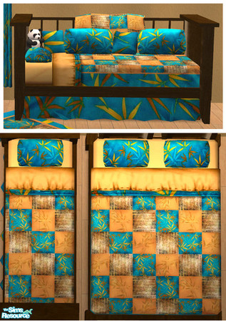 Sims 2 — Zen Nursery RC 3 - Bedding by Simaddict99 — This will recolor Maxis beds as well as my, toddler bed &