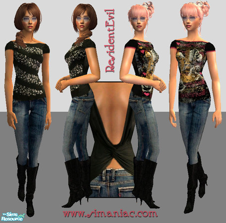 Sims 2 — Everyday Set -05- by ResidentEvil381 — mesh by Qaen