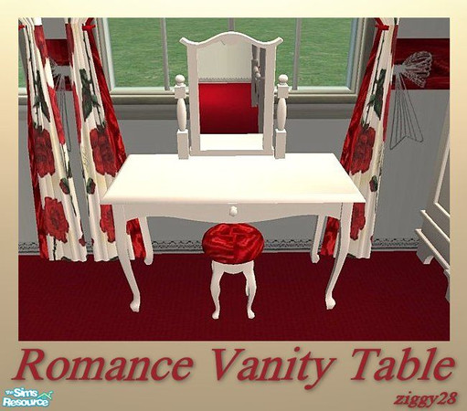 Sims 2 — Romance Master Bedroom Collection - Vanity Table by ziggy28 — A re-colour of the Maxis seasons country vanity