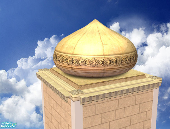 Sims 2 — Domes of Agrabah Part I. - 2x2 Small Mesh by senemm — A set of 9 arabian style domes inspired by Aladdin\'s
